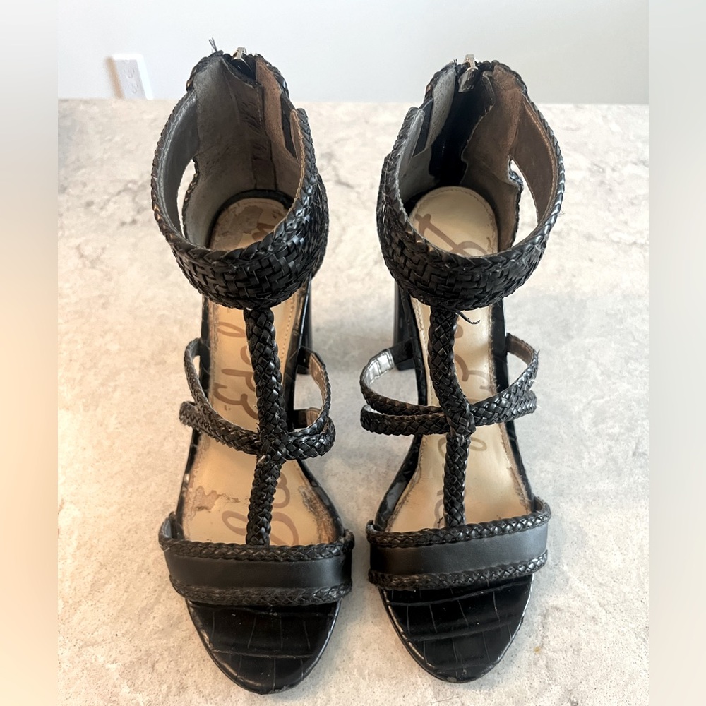 EUC Sam Edelman Black Strappy Sandals